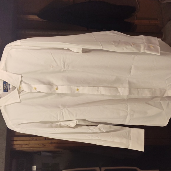 Mens polo white classic fit 17 1/2 xl - Picture 2 of 5